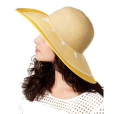 August Hat Fruit Stand Floppy Hat (Med Yellow, One Size)