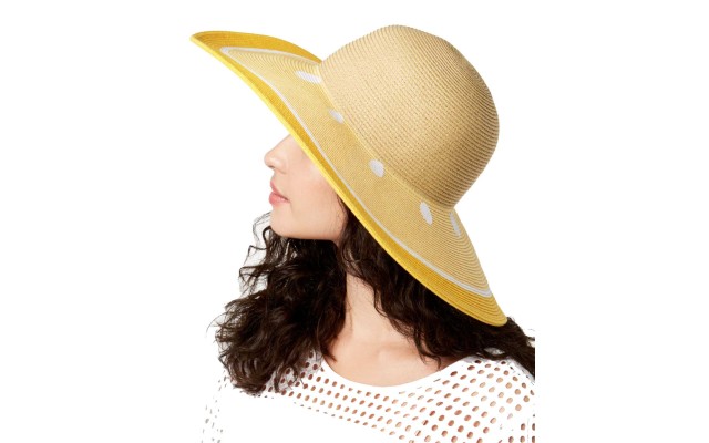  Fruit Stand Floppy Hat (Med Yellow, One Size)