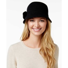 August Hat Melton Pom Pom Cloche (Black)
