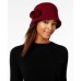 August Hat Melton Pom Pom Cloche-Wine
