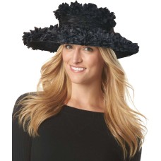 August Hat Onyx Wide Brim Hat (Black)