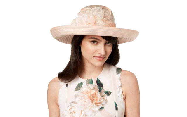  Opal Romantic Profile Hat (Pink, One Size)