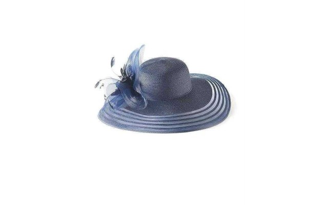  Sheer Wide-Brim Hat