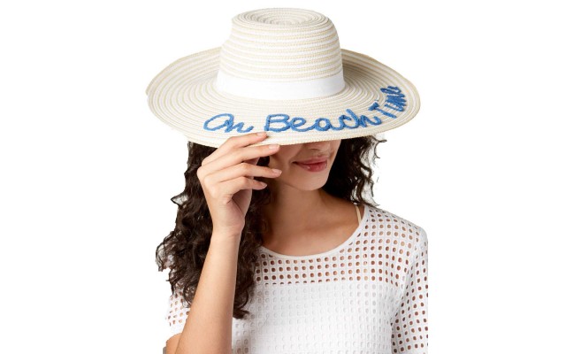  Women’s On Beach Time Floppy Hat (Natural, One Size)