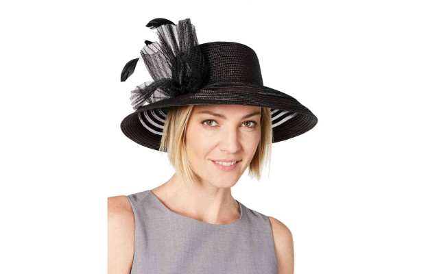  Women’s Sheer-Stripe Romantic Hats