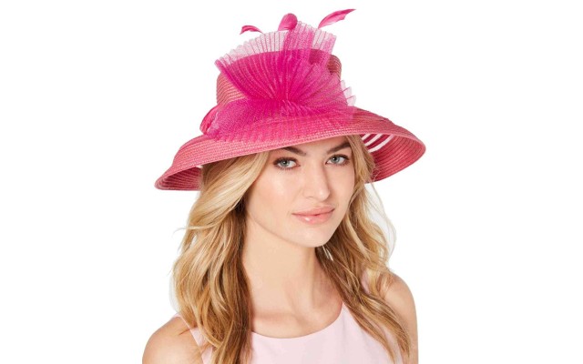  Women’s Sheer-Stripe Romantic Hats