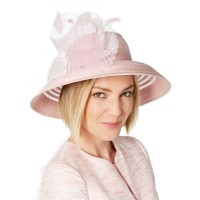 August Hat Women’s Sheer-Stripe Romantic Hats