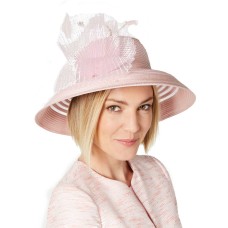 August Hat Women’s Sheer-Stripe Romantic Hats