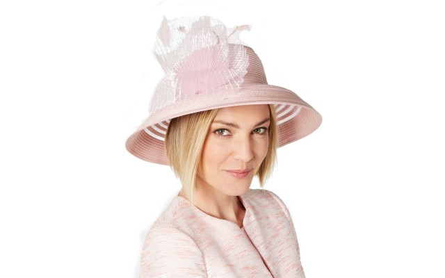  Women’s Sheer-Stripe Romantic Hats