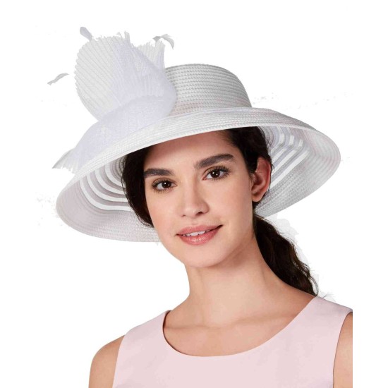  Women’s Sheer-Stripe Romantic Hats