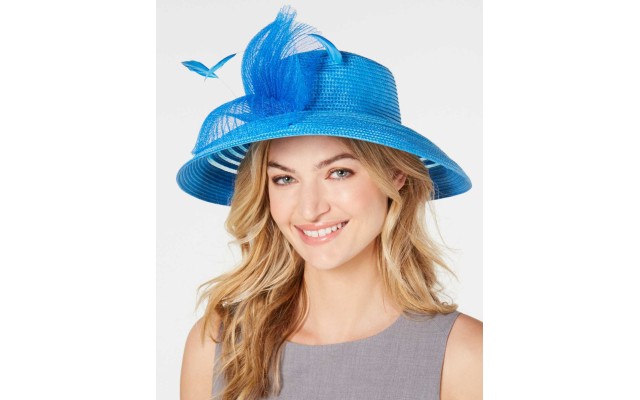  Women’s Sheer-Stripe Romantic Hats