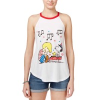 Awake Hybrid Juniors’ Peanuts Snoopy Graphic Halter Tank Tops