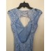B Darlin Juniors Sleeveless Embellished Cornflower Blue Gown Size 5/6