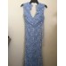 B Darlin Juniors Sleeveless Embellished Cornflower Blue Gown Size 5/6