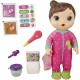  Mix My Medicine Baby Doll, Dinosaur Pajamas, Drinks and Wets, Doctor Accessories, Brown Hair Toy for Kids Ages 3 and Up