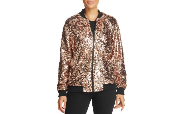  Women's Sequin Bomber Jacket