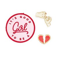 Ban.do Enamel Pin and Patch Flare 3 Piece Pack