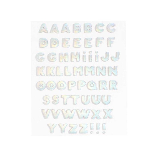  Leatherette Plushie Stickers (Alphabet)