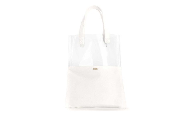 Ban.do Peekaboo Tote White Handbag, Multicolor
