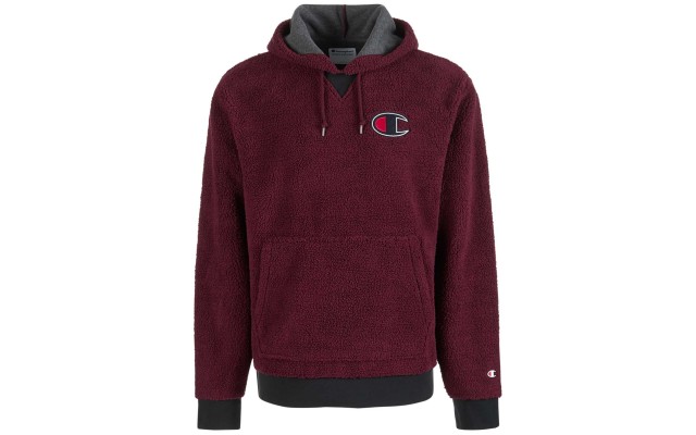 Mens Heritage Gray Cable Knit Pocket Crew Pullover (Wine, XXL)
