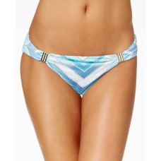 Bar III Hardware-Trim Printed Bottoms Women’s Swimsuit (Scarf Print, L)