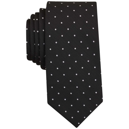  Men’s Canyon Dot Skinny Tie (Black)