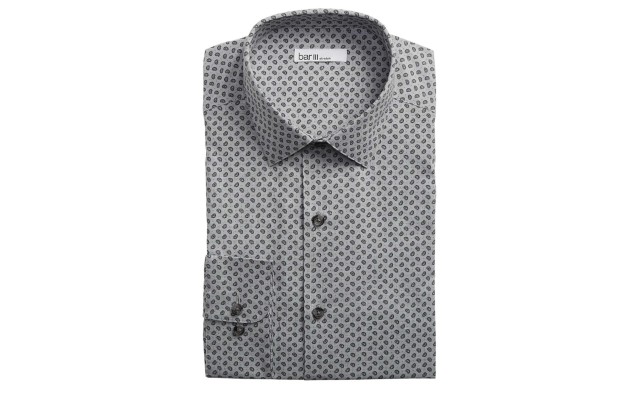  Mens Dress Shirt Black Small Slim-Fit Stretch (Black, Small)