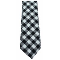 Bar III Men’s Hawkins Check Skinny Tie Black