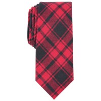 Bar III Men’s Seabury Skinny Plaid Tie (Red)