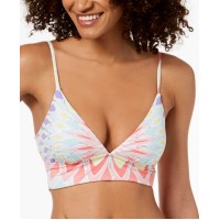 Bar III Triangle Strappy-Back Top Women Swimsuit (Starburst Printed, M)