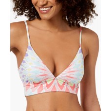 Bar III Triangle Strappy-Back Top Women Swimsuit (Starburst Printed, M)