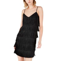 Bar III Woman’s Fringe V-Neck Slip Dresses