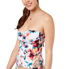 Bar III Women's Bandeau Tankini Top Swimsuit