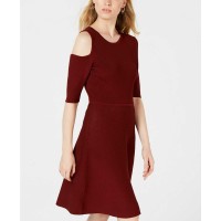 Bar III Women’s Cutout Knit A-Line Dress