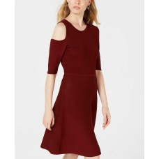 Bar III Women’s Cutout Knit A-Line Dress