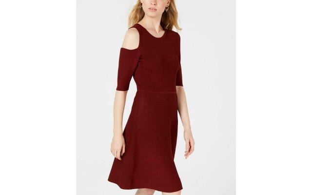  Women’s Cutout Knit A-Line Dress