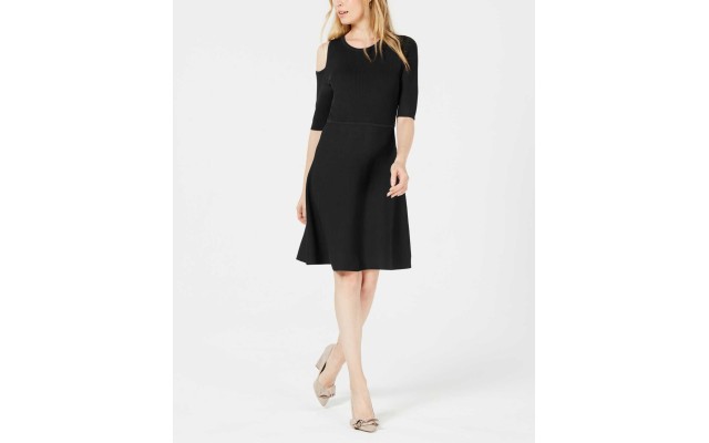  Women’s Cutout Knit A-Line Dress
