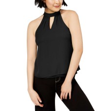 Bar III Women's Mock-Neck Keyhole Blouse Pullover Shirt Tops