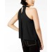  Women's Mock-Neck Keyhole Blouse Pullover Shirt Tops