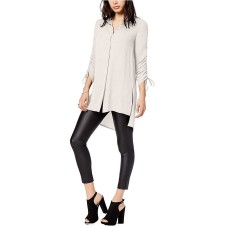 Bar III Women's Ruched High-Low Shirts