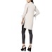  Women's Ruched High-Low Shirts, Beige, Small