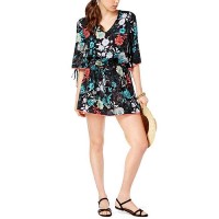 Bar III Women's Split-Sleeve Tunic Cover-Ups  Swimwear
