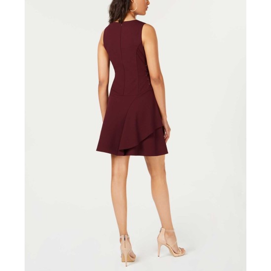  Women's Tiered Lace-Up Dress