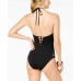 Bar lll Women's Strappy Plunging One-Piece Swimsuit