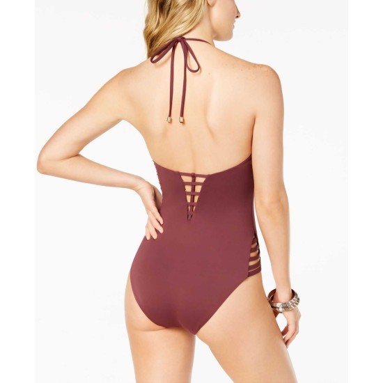 Bar lll Women's Strappy Plunging One-Piece Swimsuit