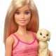  Doll Blonde and Playset with 3 Puppies and Accessories