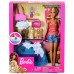  Doll Blonde and Playset with 3 Puppies and Accessories