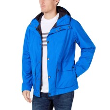 Barbour Men’s Gunwale Hooded Waterproof Jacket (Medium Blue, XX-Large)