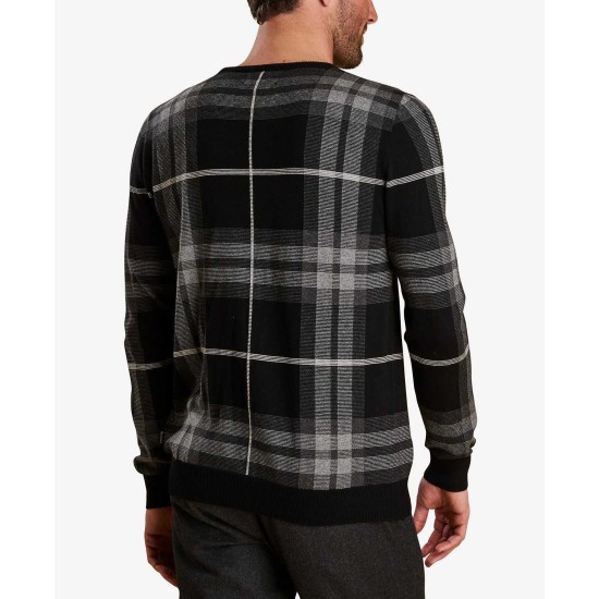  Men’s Tartan-Plaid Jacquard Sweaters