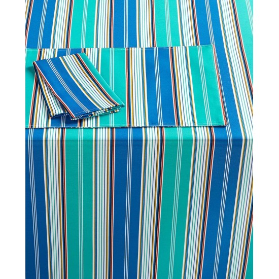  Messina Stripe Blue Collection Napkin, 19″ X 19″